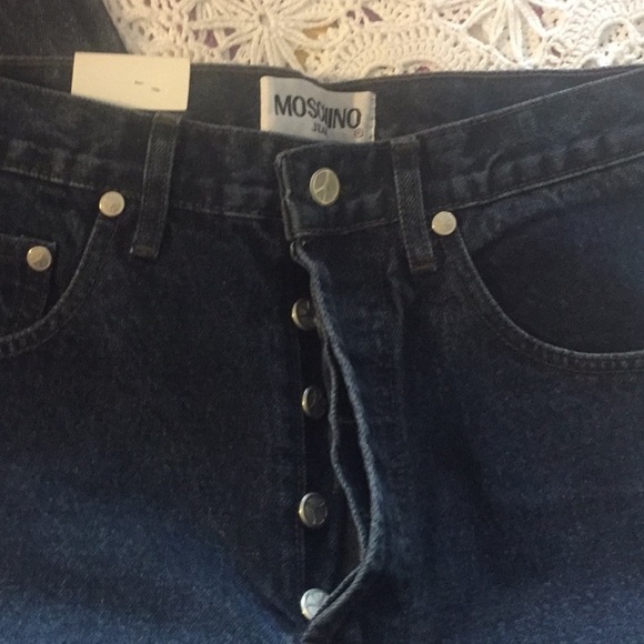 Vintage High Rise Moschino Mom Jeans NWT - Picture 1 of 3